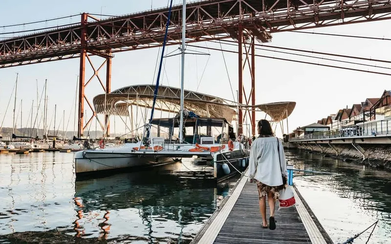 Lisbon Sunset Boat Tour on a Catamaran with 1 Welcome Drink — boat tours and day cruises from Lisbon, Portugal