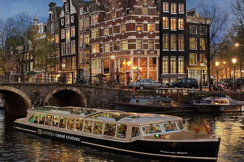 Evening Cruise with Panorama Glass Rooftop — a boat tour from Amsterdam, Netherlands