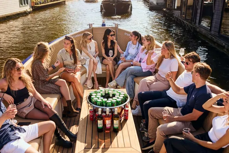 Modern Canal Cruise with Local Guide, Bar & Bites — a boat tour from Amsterdam, Netherlands