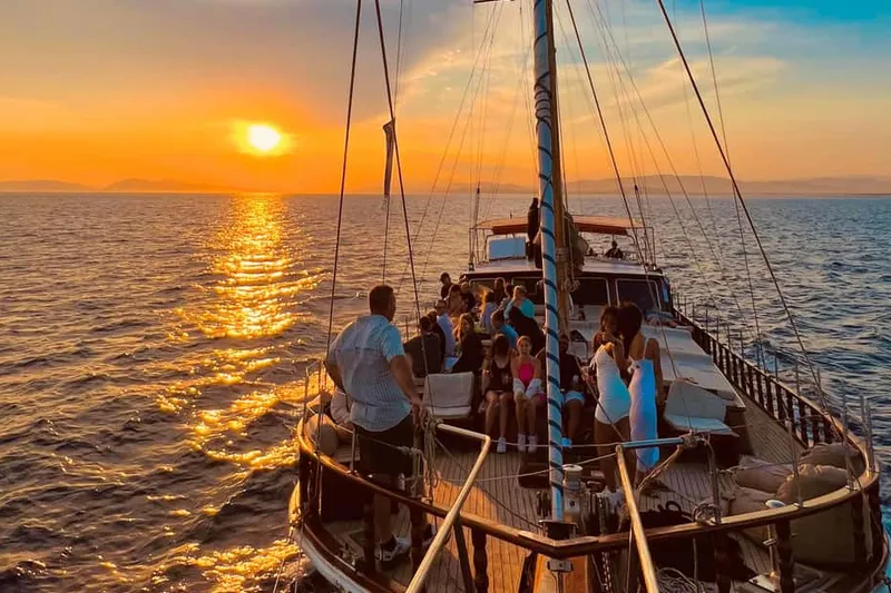 3-Hour Sunset Cruise with Swim Stop, Snacks & Drinks — a boat tour from Athens, Greece