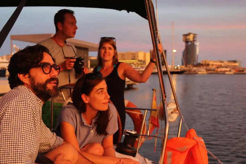 Sunset, Tapas, Open Bar & Optional Music & Dinner — a boat tour from Barcelona, Spain