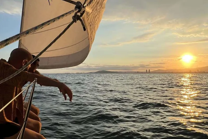 4h Sailing with Open Bar, Catalan Snack and Swim Stop — a boat tour from Barcelona, Spain