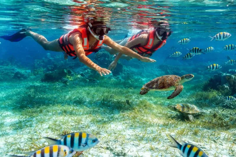 Puerto Morelos: National Reef Park Snorkeling & Beach Lunch — a boat tour from Cancun, Mexico