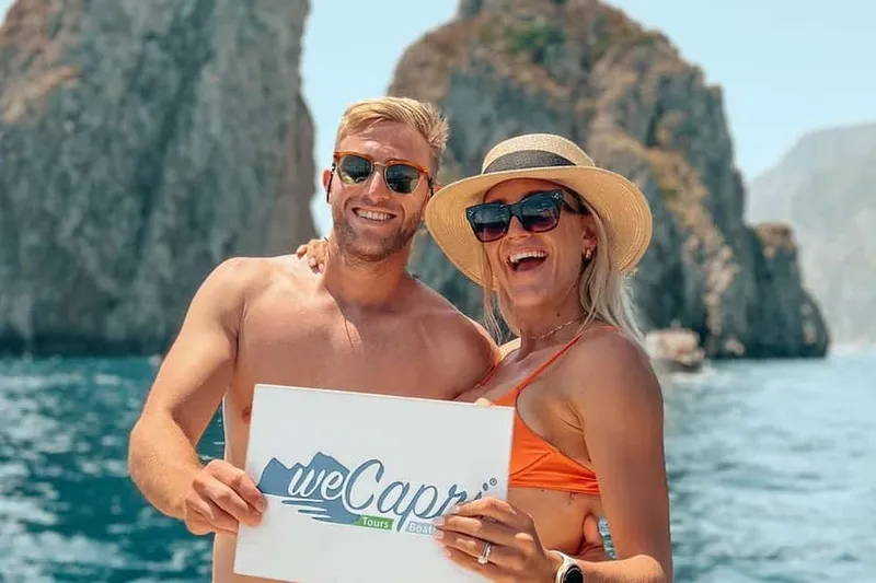 Private Boat Tour with Faraglioni & Sea Caves — a boat tour from Capri, Italy
