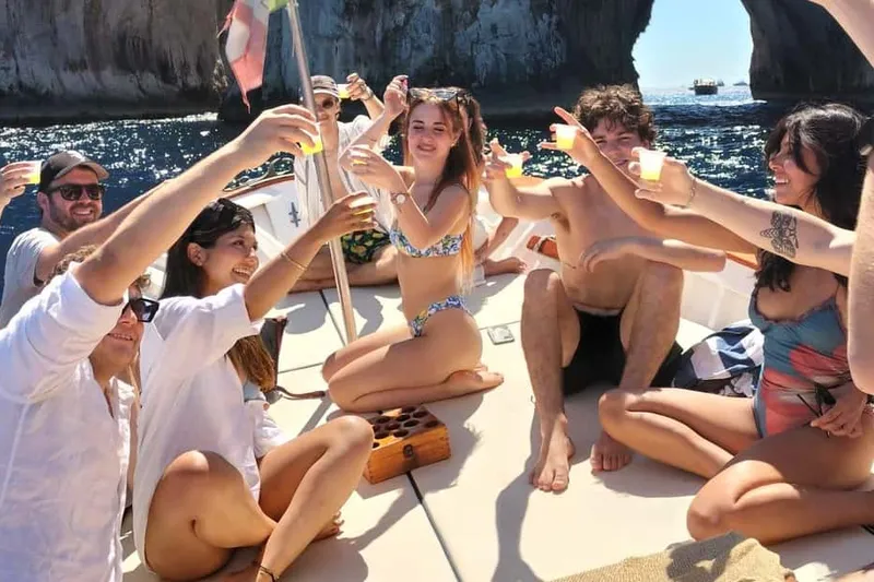 Capri by Boat for Small Groups: Limoncello and Caprese Cake — a boat tour from Capri, Italy