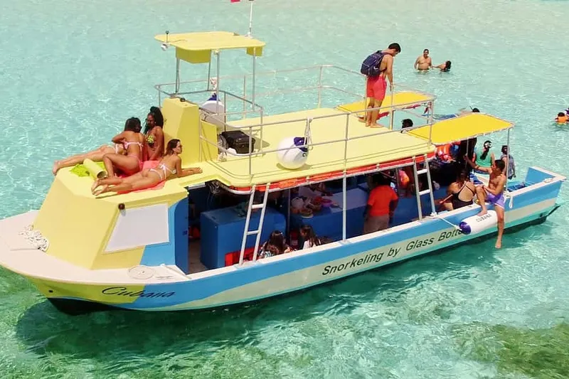 VIP Glass-Bottom Boat & 3-Reef Snorkeling Tour — a boat tour from Cozumel, Mexico