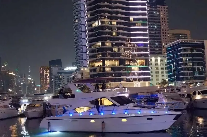 Dubai Marina Luxury Yacht Tour: Ain Dubai, JBR & Harbour (1 Hour) — a boat tour from Dubai, UAE