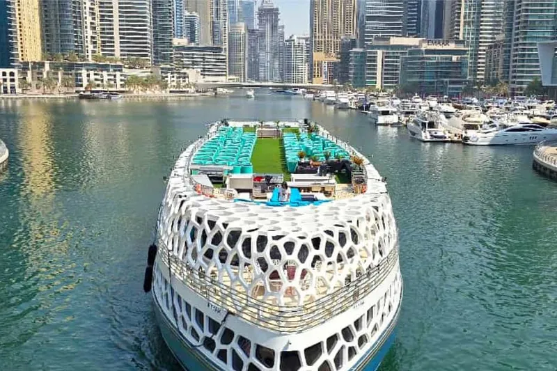 Mega Yacht Dinner Cruise with Buffet — a boat tour from Dubai, UAE