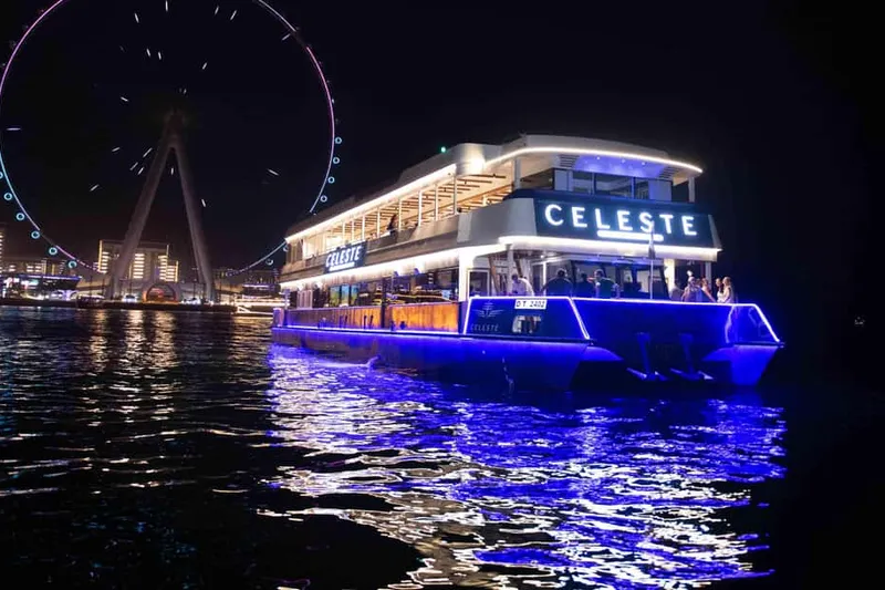 Dubai Marina: Luxury Dinner Cruise, 5 Star Buffet Live Shows — a boat tour from Dubai, UAE
