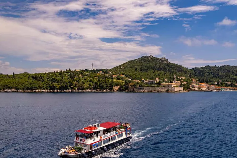 Day-cruise boats at Gruž & the Old Port on a boat tour from Dubrovnik, Croatia
