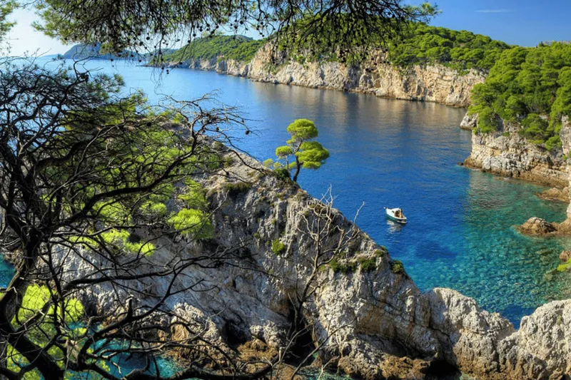 From Dubrovnik: Boat Tour to Kolocep, Lopud, & Sipan Islands — a boat tour from Dubrovnik, Croatia