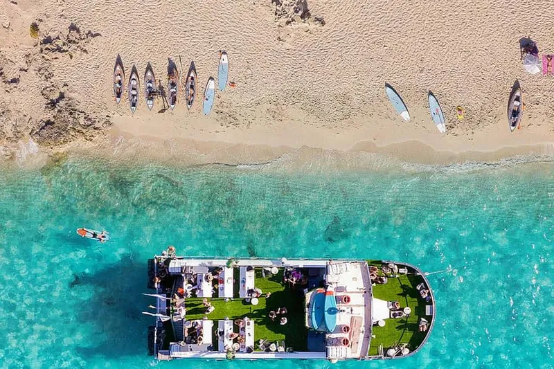 Formentera Cruise, Open Bar, 3 Meals & Sunset Party — a boat tour from Ibiza, Spain