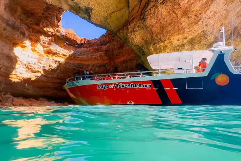 Combo Adventure: Benagil Caves Tour & Dolphins from Lagos — a boat tour from Lagos, Portugal