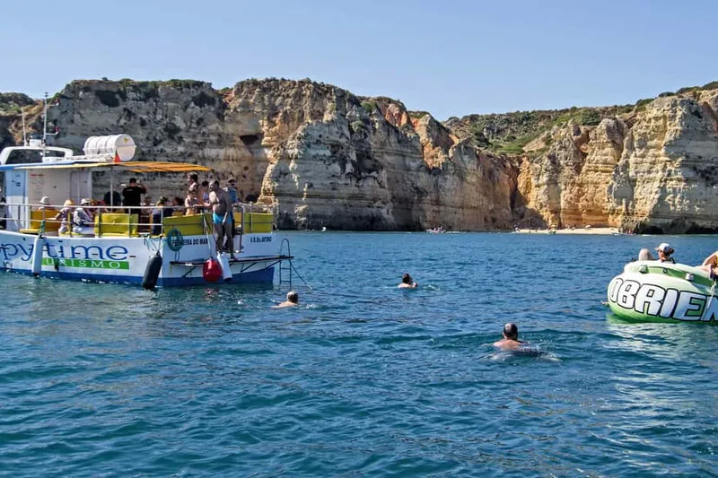 From Lagos: 2.5-Hour Guided Coastal Boat Tour & Grotto Visit — a boat tour from Lagos, Portugal