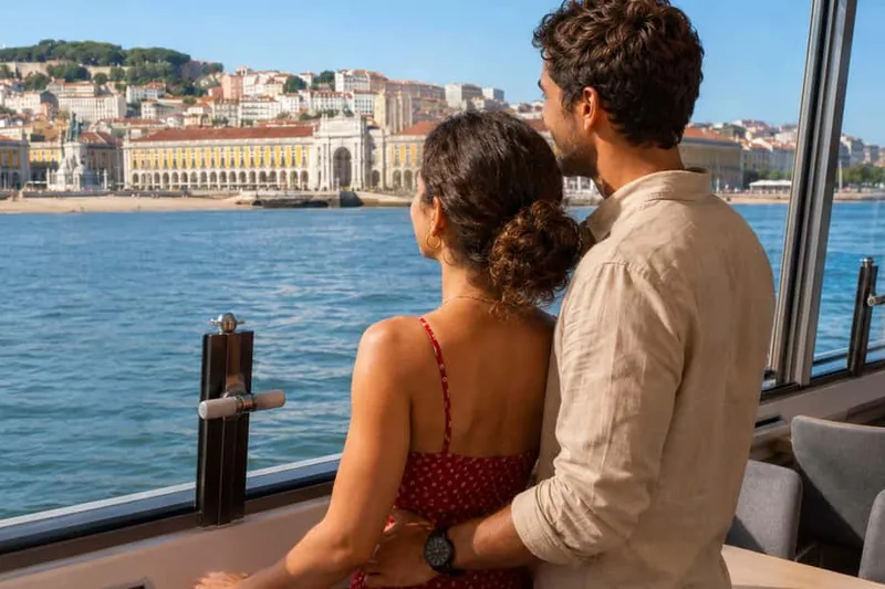 Tagus River Landmarks Cruise with Audio Guide & Bar — a boat tour from Lisbon, Portugal