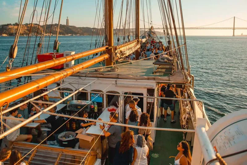 Sunset Boat Party Cruise with Music & Drinks — a boat tour from Lisbon, Portugal
