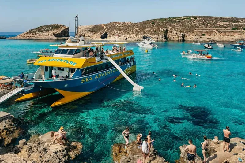 Day-cruise boats at Sliema Ferries & Bugibba on a boat tour from Malta, Malta