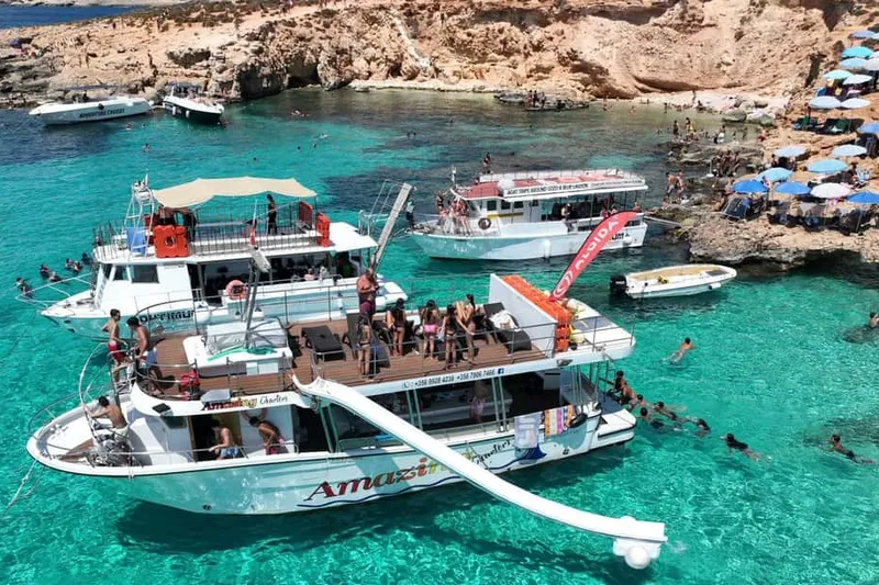 Malta Coastline Cruise: Comino, Blue Lagoon & Crystal Lagoon — a boat tour from Malta, Malta