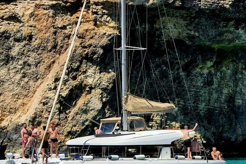 St. Paul's Bay: Half-Day Scenic Catamaran Tour with Drinks — a boat tour from Malta, Malta