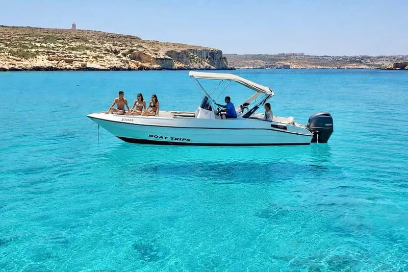 Comino: Private Blue Lagoon, Crystal Lagoon & Sea Caves Tour — a boat tour from Malta, Malta