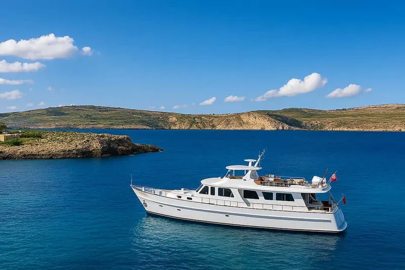 From Sliema: Around Malta Cruise with 3 Swim Stops and Lunch — a boat tour from Malta, Malta