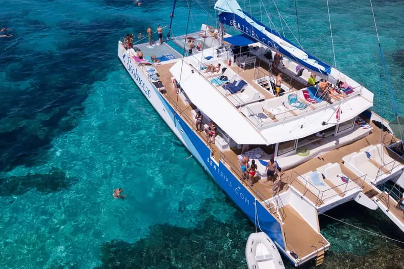 Blue Lagoon, Beaches & Bays Trip by Catamaran — a boat tour from Malta, Malta
