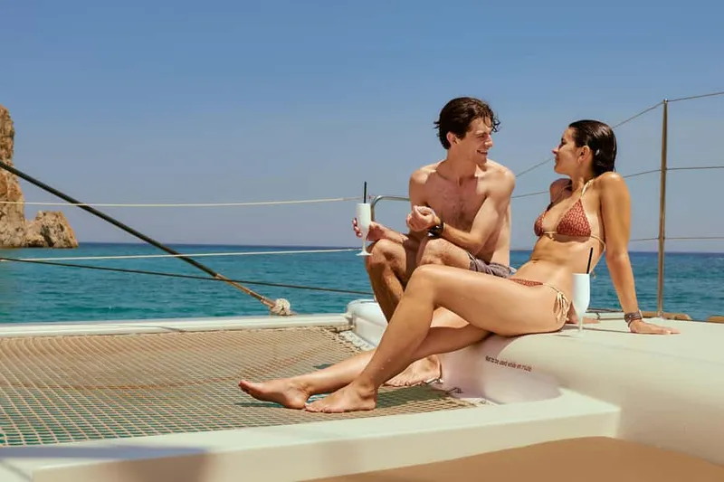 Kleftiko & Polyegos All-Inclusive Catamaran Cruise — a boat tour from Milos, Greece