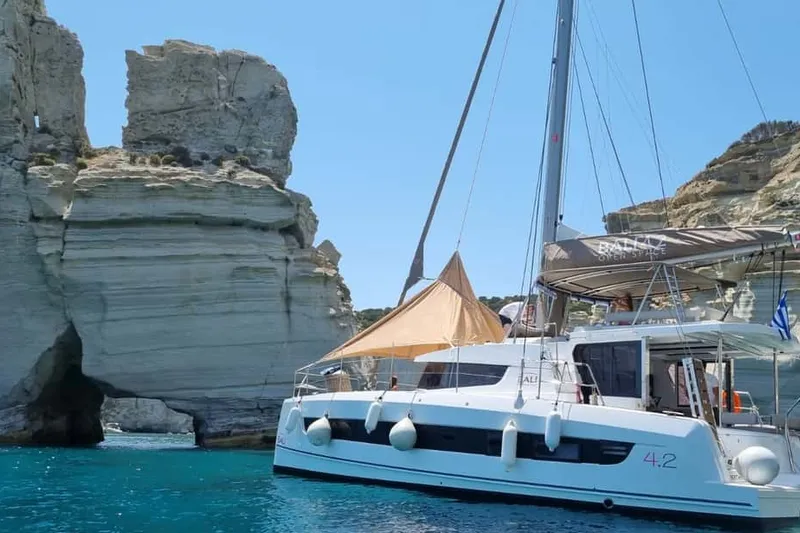 Full-Day Catamaran Cruise with Food and Open Bar — a boat tour from Milos, Greece