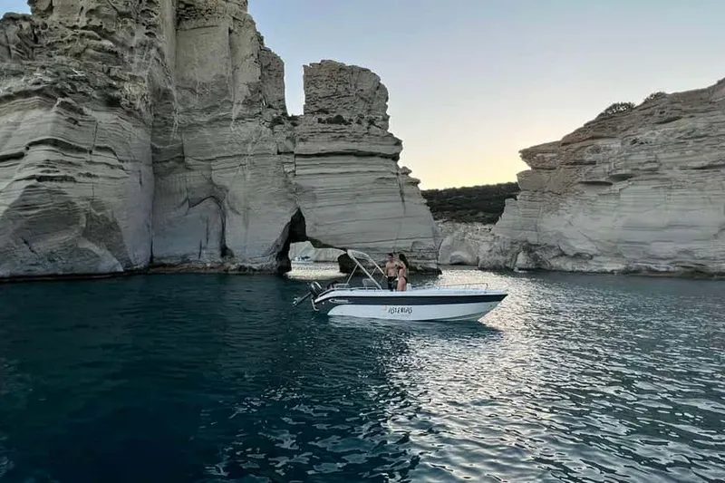 Self-Driving Boat Tour to Kleftiko — a boat tour from Milos, Greece