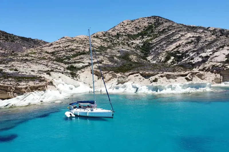 Full-Day Sailboat Cruise with Food and Open Bar — a boat tour from Milos, Greece
