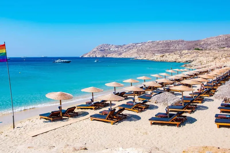 South Coast Yacht Cruise with Snacks & Drinks — a boat tour from Mykonos, Greece