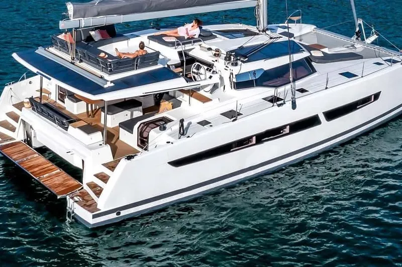 Catamaran Cruise with 3-Course Meal and Transfers — a boat tour from Mykonos, Greece