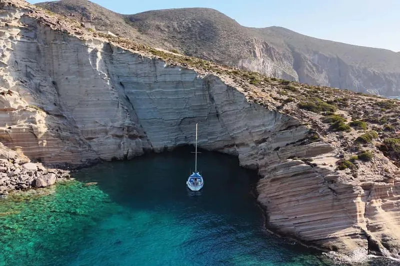 Paros Antiparos: Full-Day Boat Tour with Lunch & Drinks — a boat tour from Paros, Greece