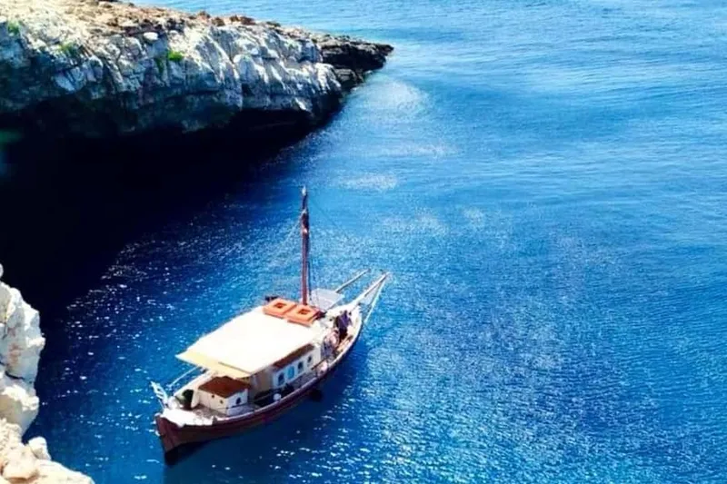 Pounta: A boat trip to the Pirate Cave & Blue Lagoon — a boat tour from Paros, Greece