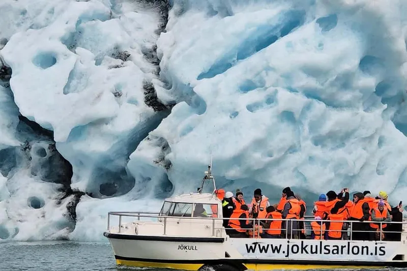 Glacier Lagoon Boat Ride & Diamond Beach Day Tour — a boat tour from Reykjavik, Iceland