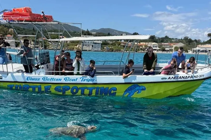 4h Turtle, Keri Caves, Mizithres & Eros Cave — a boat tour from Zakynthos, Greece