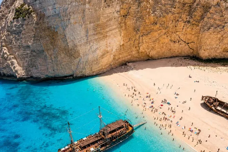 Pirate Ship Cruise to Shipwreck Beach & Caves — a boat tour from Zakynthos, Greece