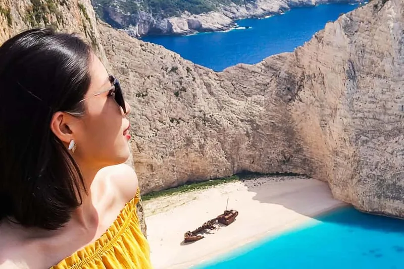 Shipwreck Beach & Blue Caves Land and Sea Tour — a boat tour from Zakynthos, Greece